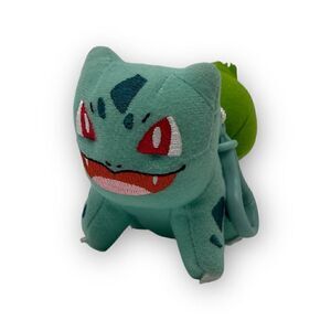 Tomy Pokemon Bulbasaur Plush Toy Backpack Clip Key Chain 3" Soft Plush